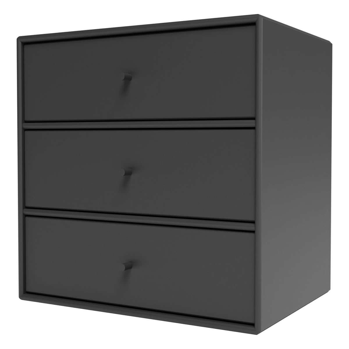 Montana Mini 1007 hylle med tre skuffer – Anthracite