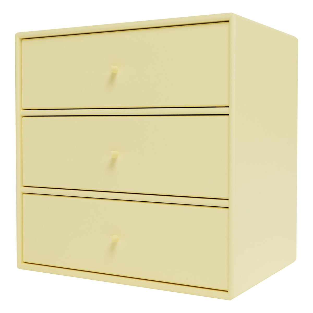 Montana Mini 1007 hylle med tre skuffer – Camomile