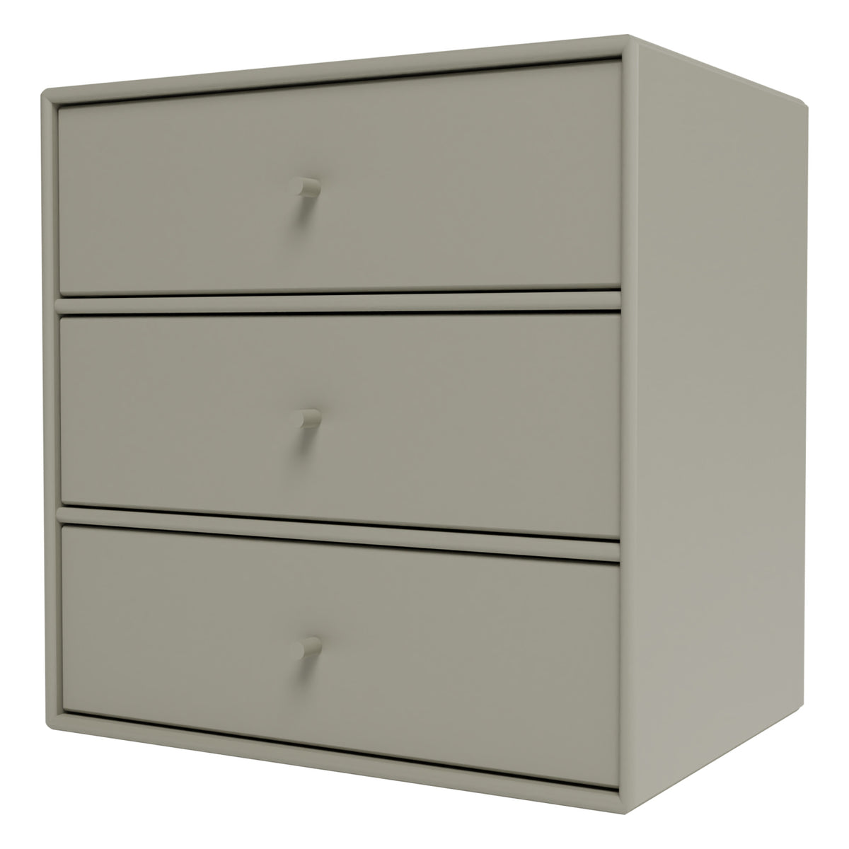 Montana Mini 1007 hylle med tre skuffer – Fennel