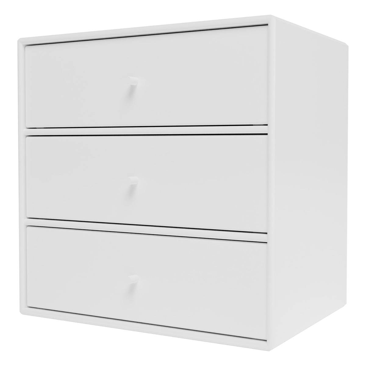 Montana Mini 1007 hylle med tre skuffer – New White