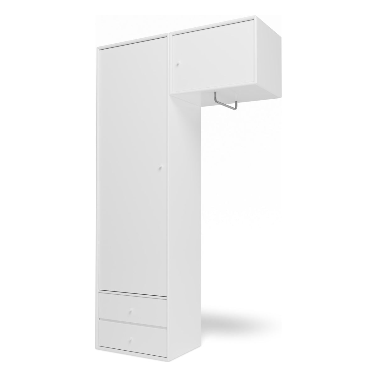 Montana ATTIRE II garderobeskap – New White, opphengslist