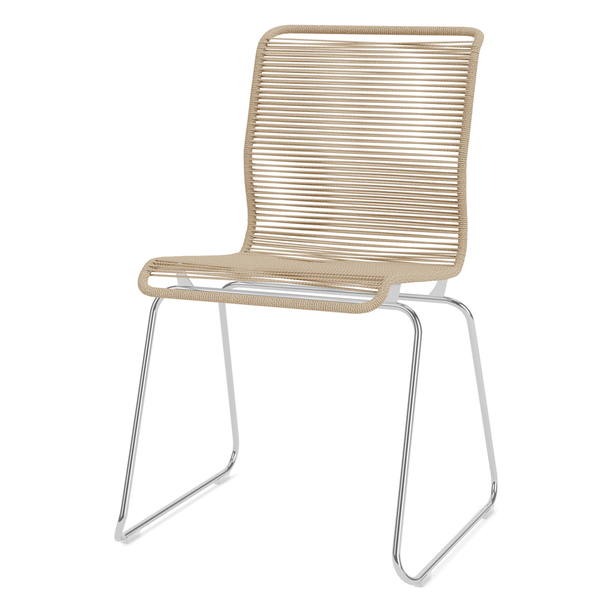 Montana Panton One spisestol – Papirsnor natur, krom
