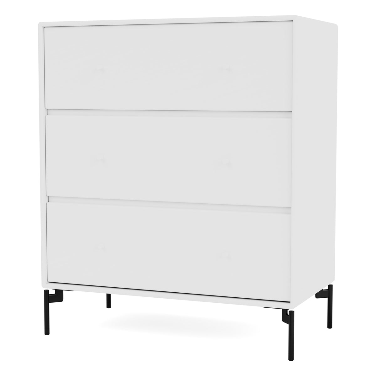 Montana CARRY kommode – New White, bein – svart