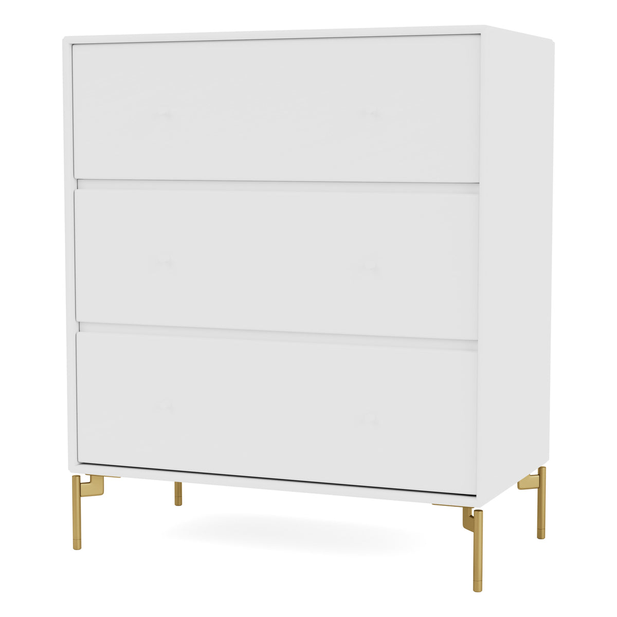 Montana CARRY kommode – New White, bein – messing