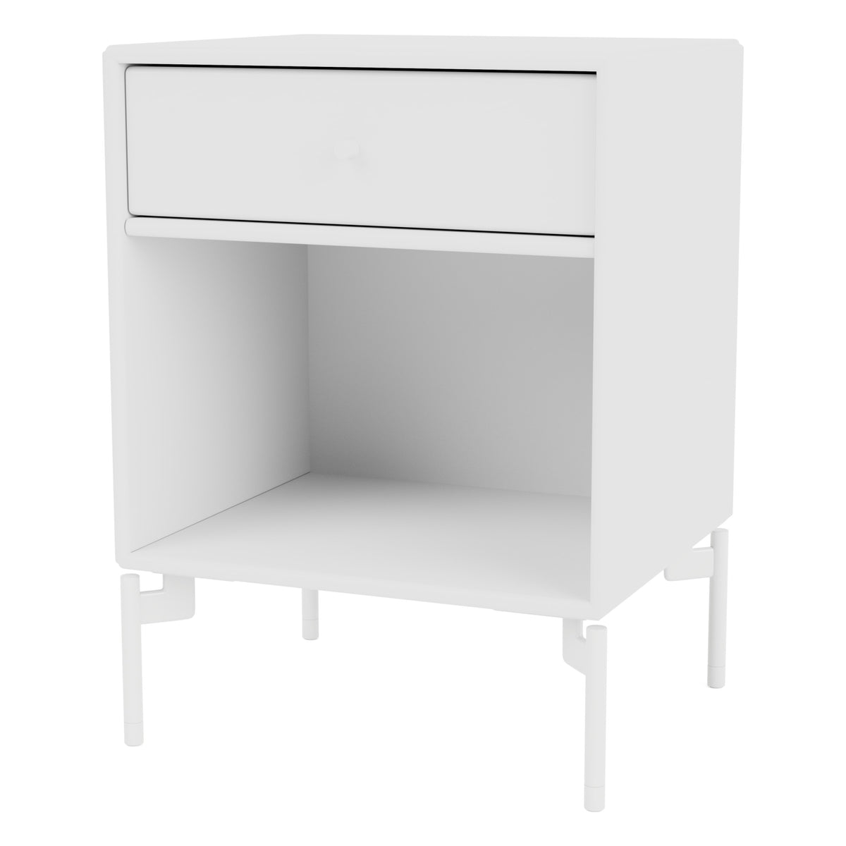 Montana DREAM nattbord – New White, bein – snow