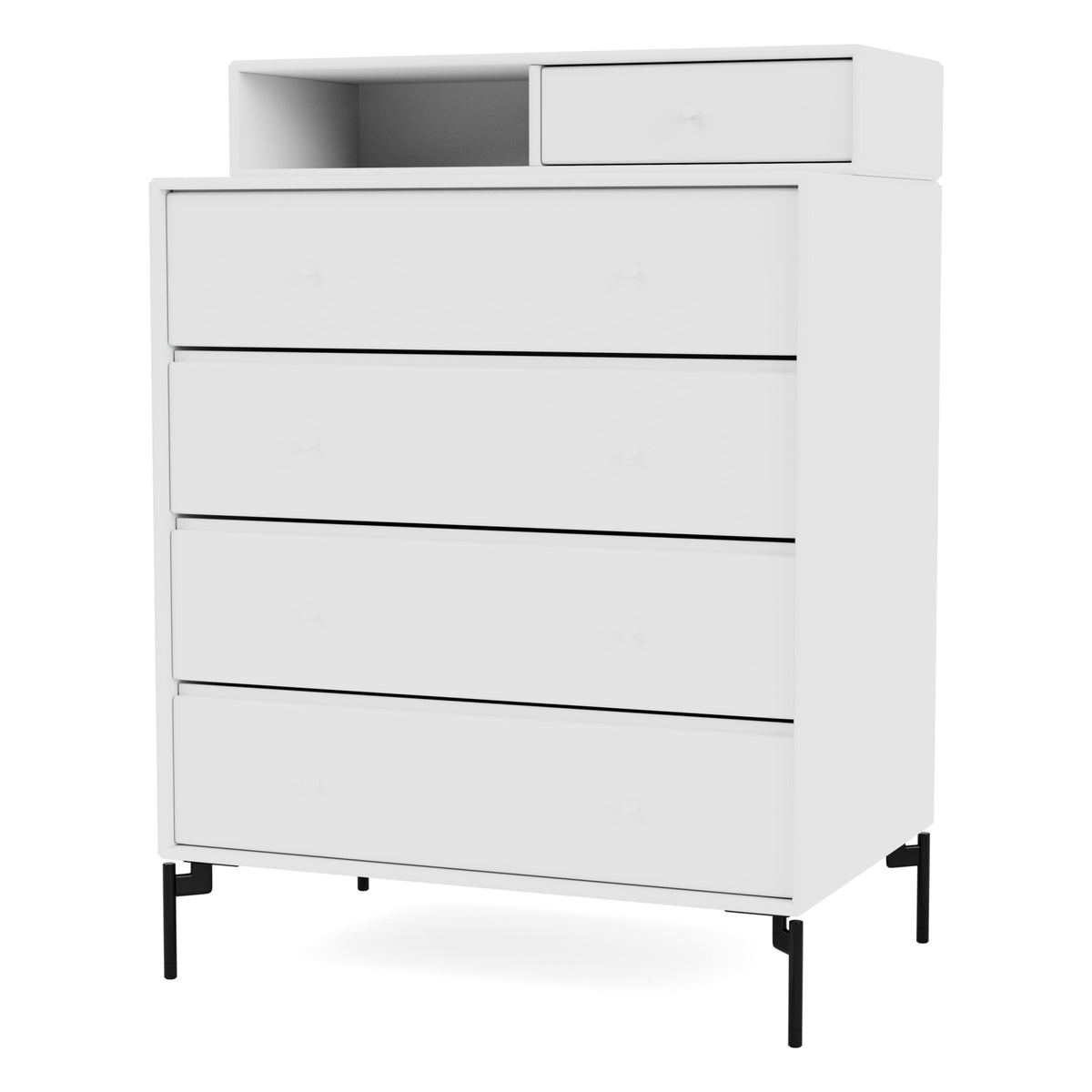 Montana KEEP kommode – New White, bein – svart