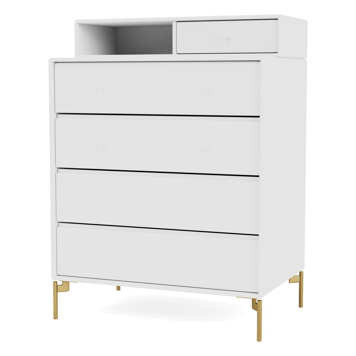 Montana KEEP kommode – New White, bein – messing