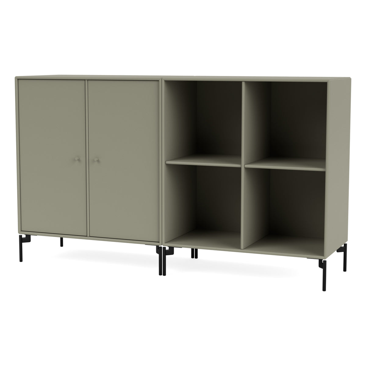 Montana PAIR skjenk – Fennel, bein – svart