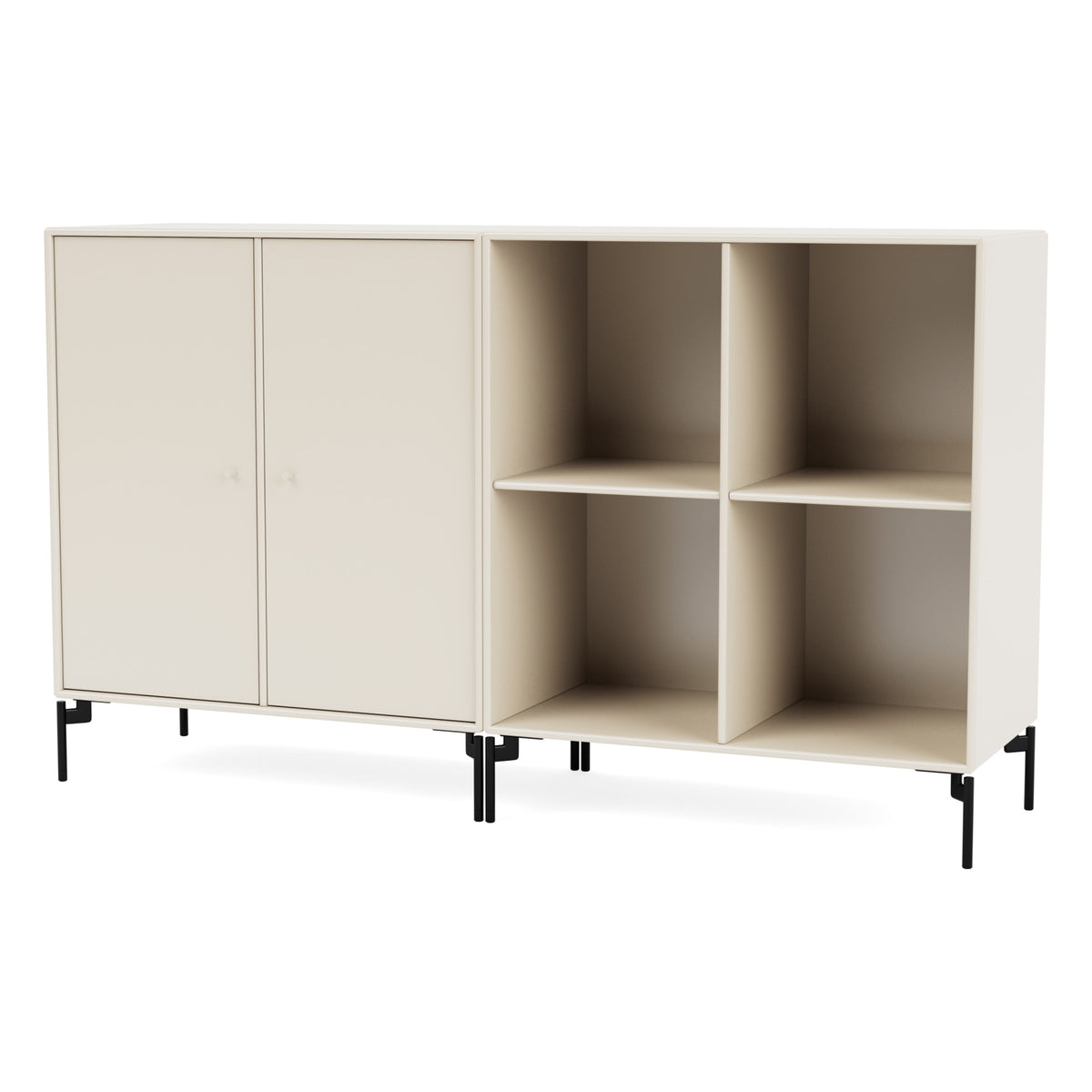 Montana PAIR skjenk – Oat, bein – svart
