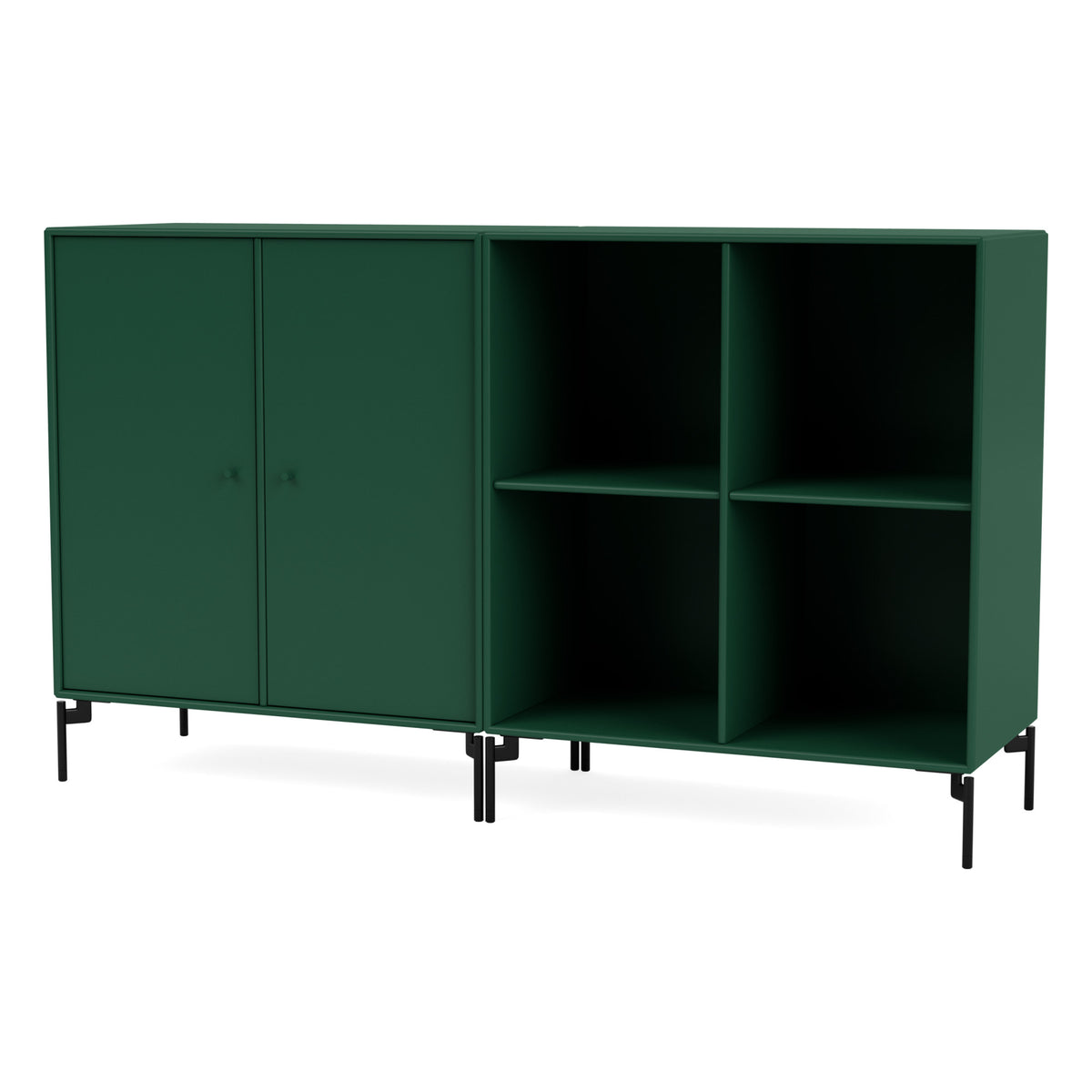 Montana PAIR skjenk – Pine, bein – svart
