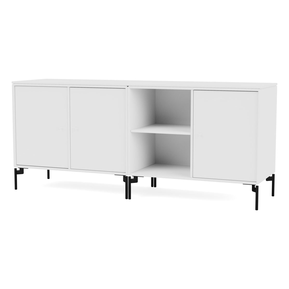 Montana SAVE skjenk – New White, bein – svart