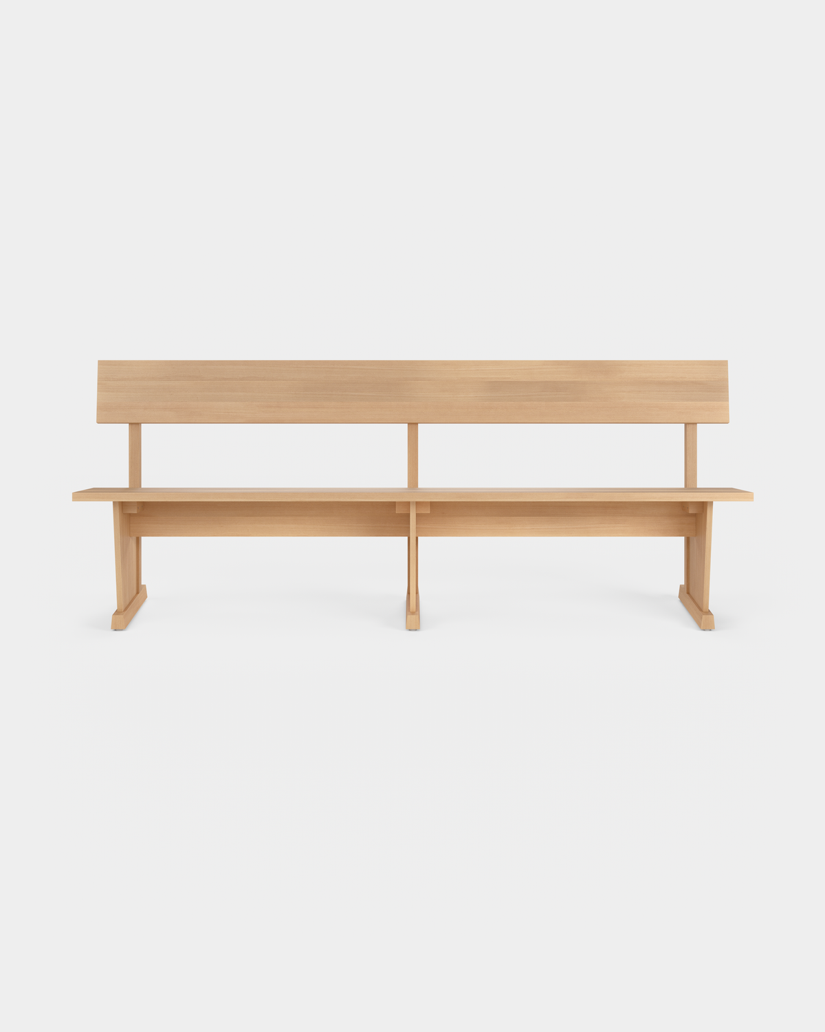 Massproductions Silent benk – L 210 cm / Oljet bøk