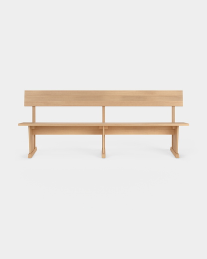 Massproductions Silent benk – L 210 cm / Oljet bøk