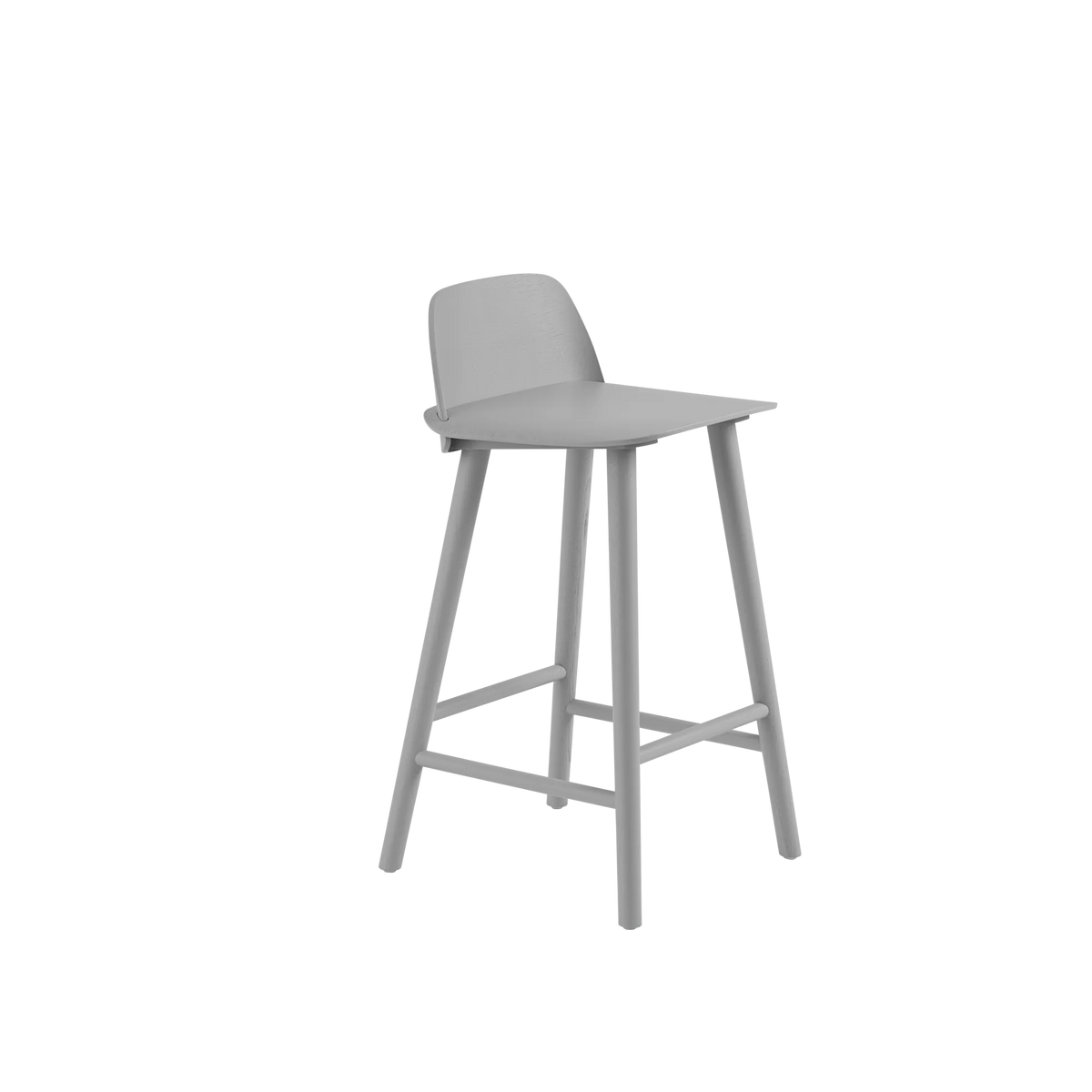 Muuto Nerd Counter Stool barkrakk i tre. Velg farge