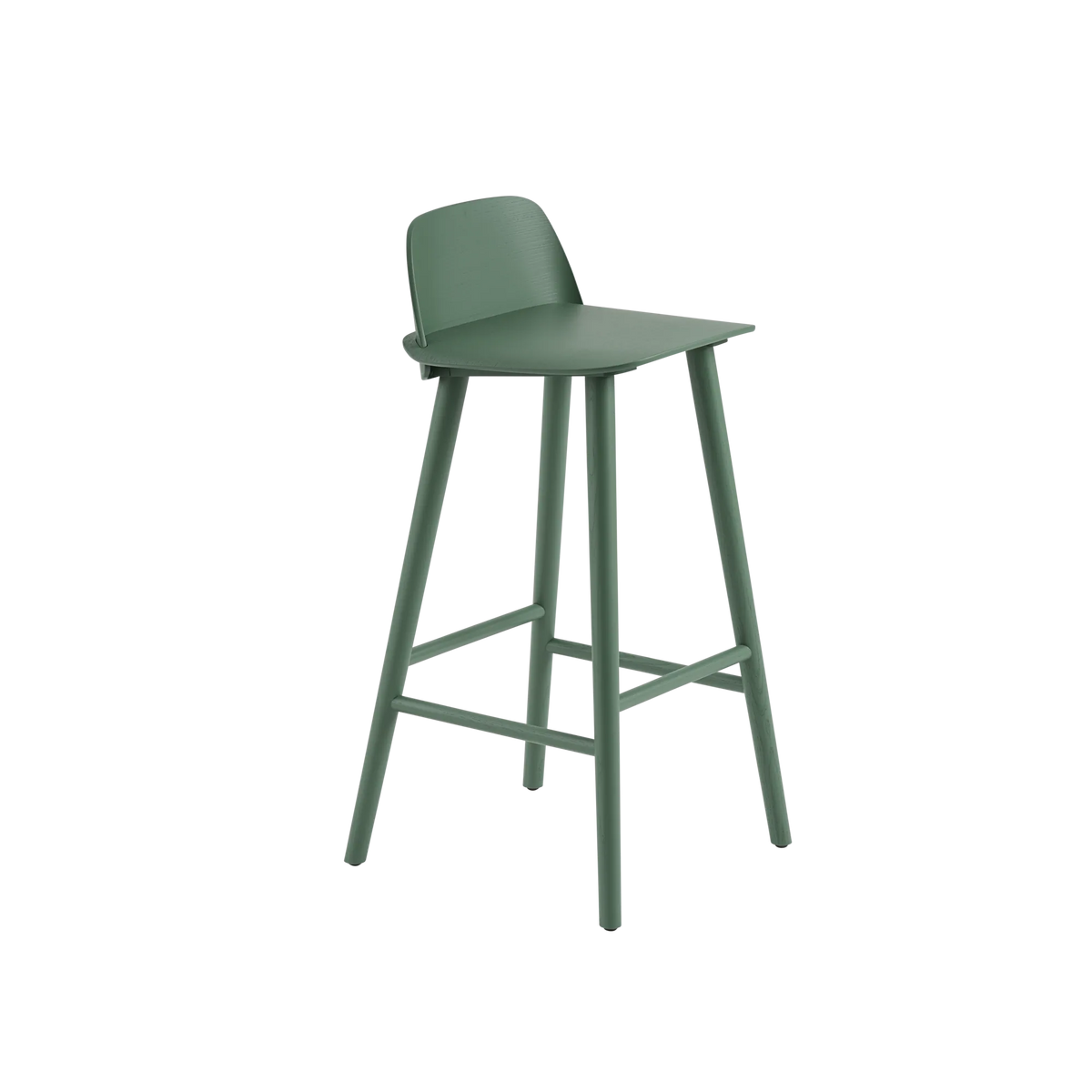 Muuto Nerd Bar Stool barstol i tre. Velg farge