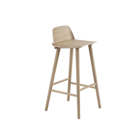 Muuto Nerd Bar Stool barstol i tre. Velg farge