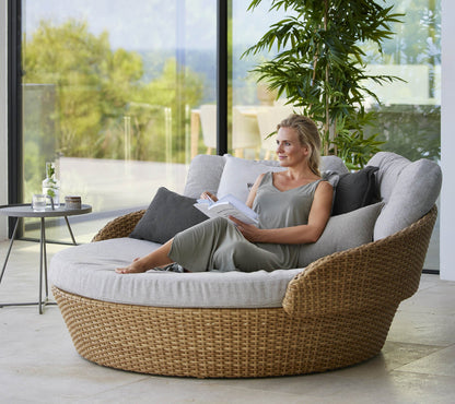 Cane-line Ocean Large daybed, dark grey Soft Rope – miljøbilde 2