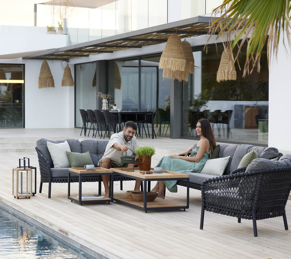 Cane-line Ocean Large 2-seter sofa – miljøbilde 2