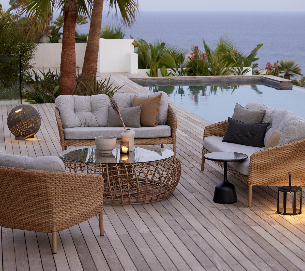 Cane-line Ocean Large loungestol – miljøbilde 2