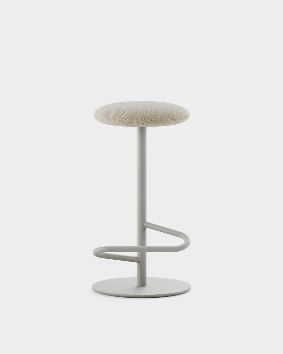 Massproductions Odette barkrakk – Sittehøyde 70 cm / Steingrå / Stoffkategori A