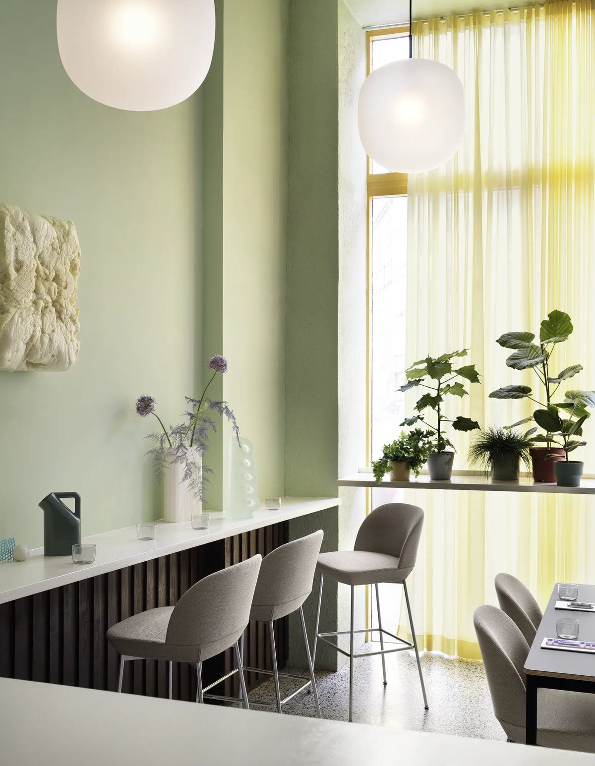 Muuto Oslo Bar Stool barstol H75. Velg tekstil