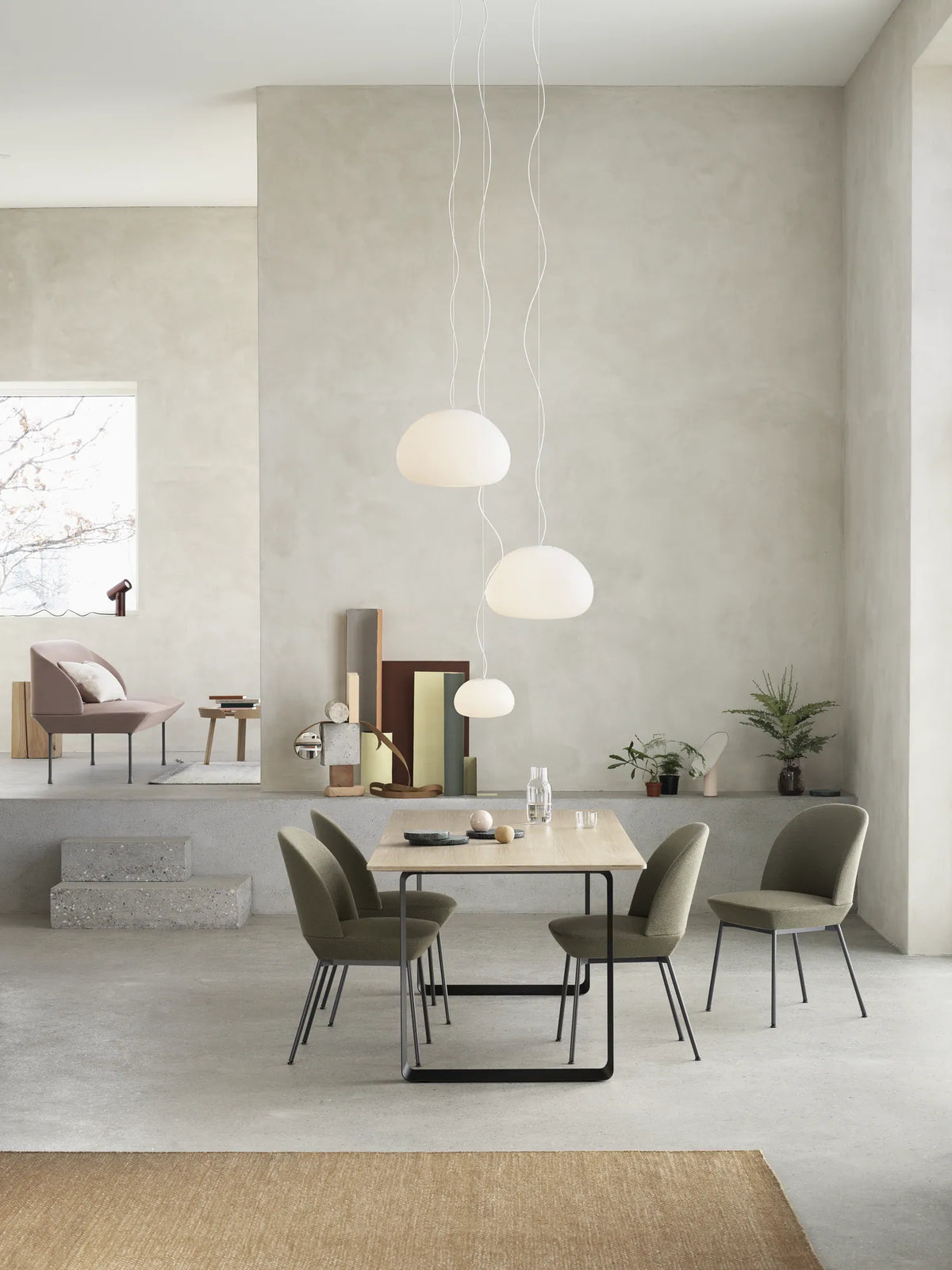 Muuto Fluid pendel i opalglass. Velg størrelse