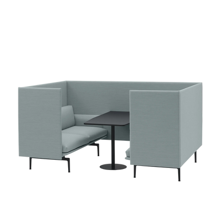 Muuto Outline Highback Cabin med bord 100 2-seter