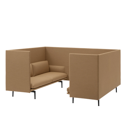 Muuto Outline Highback Cabin 100 3-seter