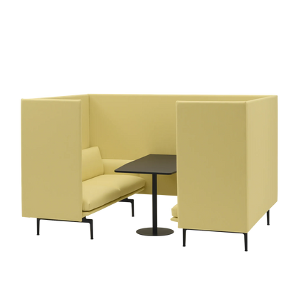 Muuto Outline Highback Cabin med bord 120 2-seter