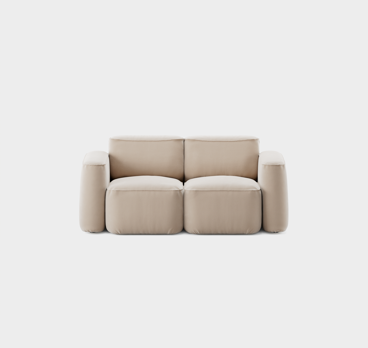 Massproductions Patch 2-seter Slim sofa – Villa Nova Atlantis 52 Alabaster