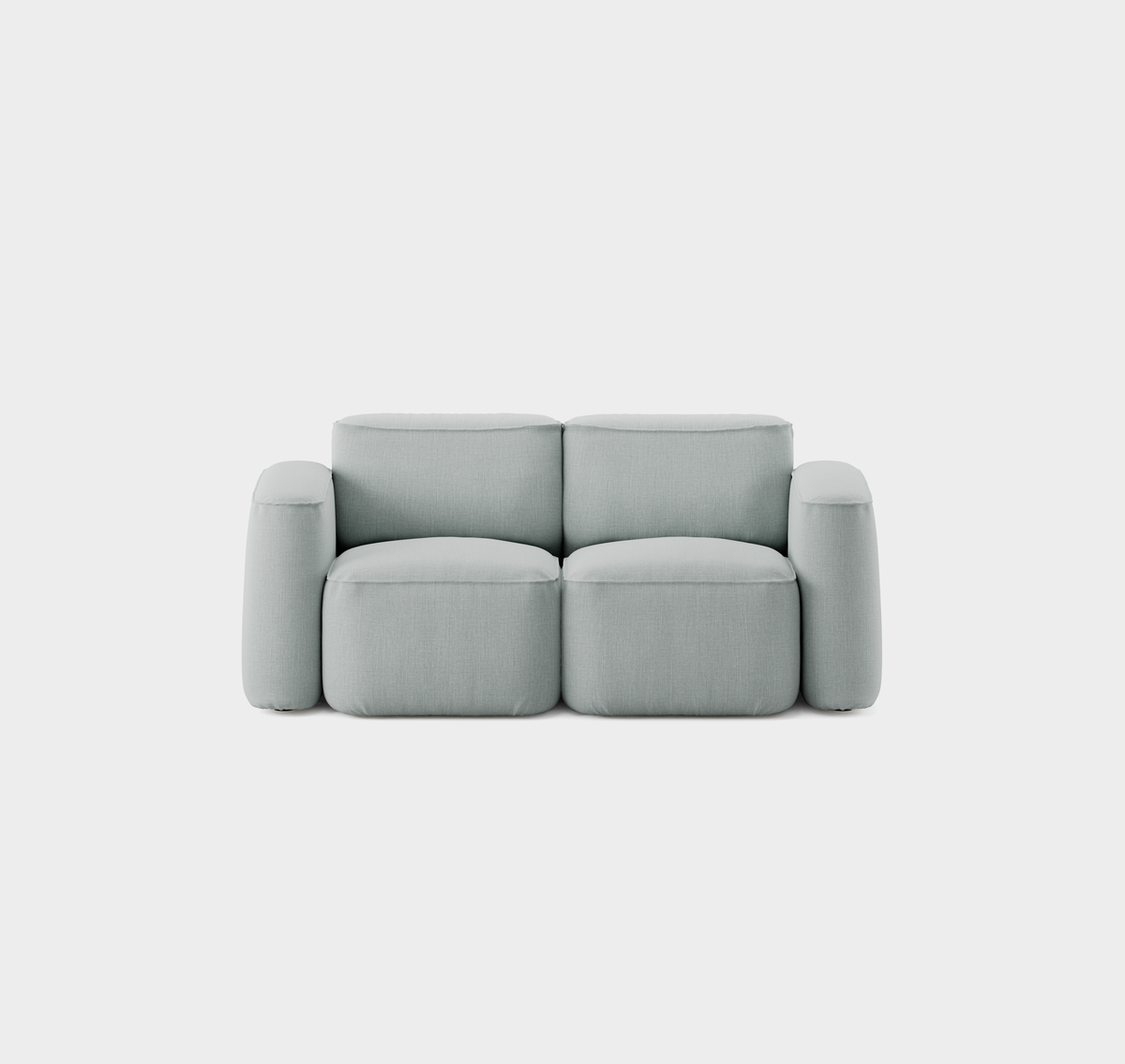 Massproductions Patch 2-seter Slim sofa – Romo Linara 253 Swedish Grey