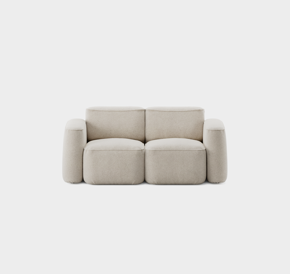 Massproductions Patch 2-seter Slim sofa – Kirkby Design Spiral 21 Chalk