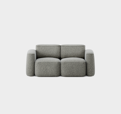 Massproductions Patch 2-seter Slim sofa – Kirkby Design Spiral 23 Monochrome