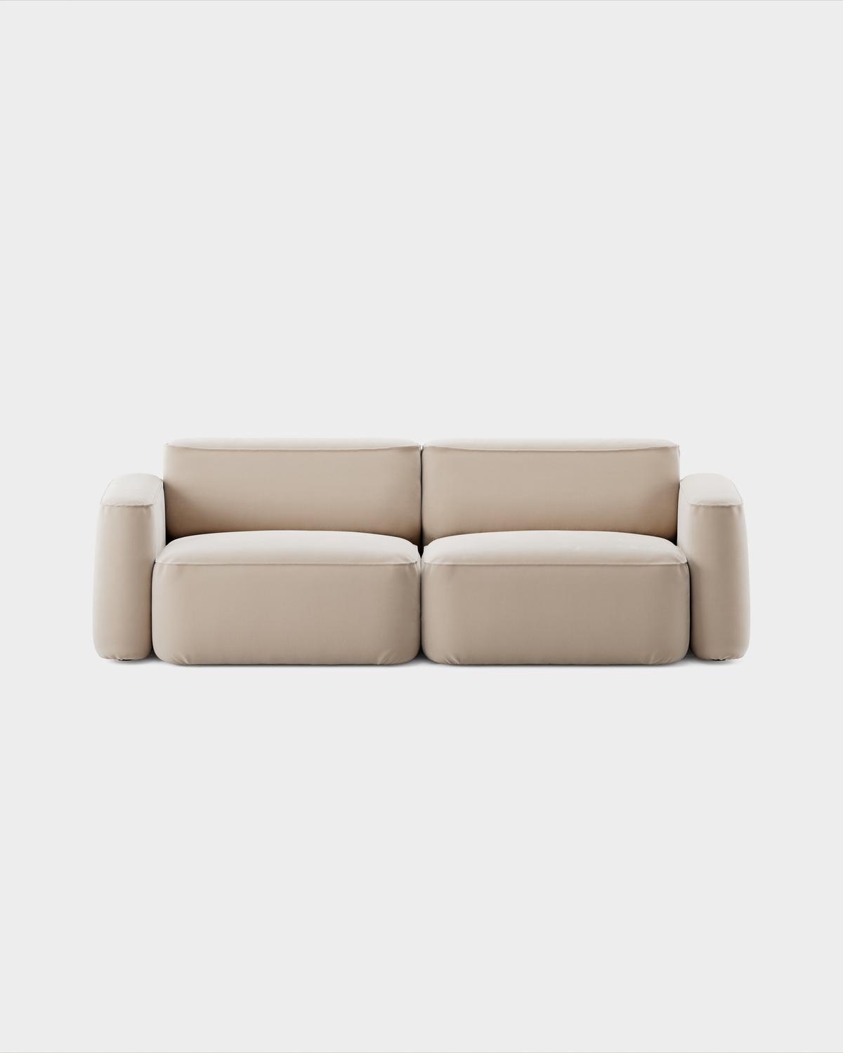Massproductions Patch 2,5-seter sofa – Villa Nova Atlantis 52 Alabaster
