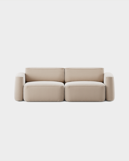 Massproductions Patch 2,5-seter sofa – Villa Nova Atlantis 52 Alabaster