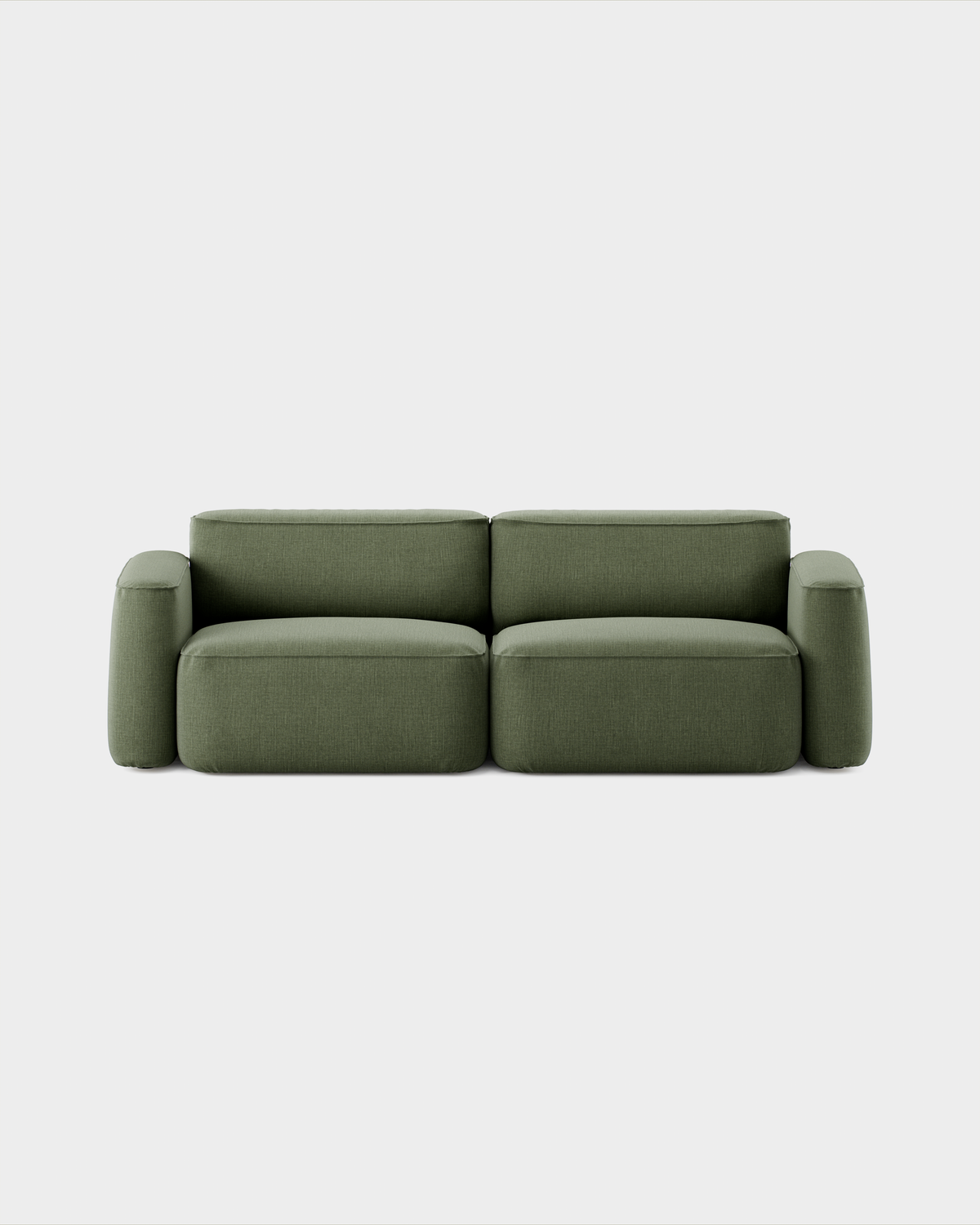 Massproductions Patch 2,5-seter sofa – Romo Linara 100 Tarragon