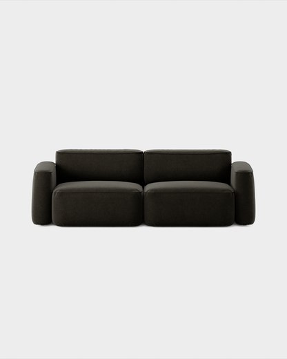 Massproductions Patch 2,5-seter sofa – Romo Linara 90 Espresso