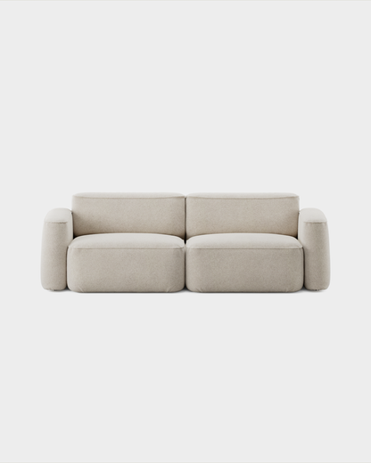Massproductions Patch 2,5-seter sofa – Kirkby Design Spiral 21 Chalk