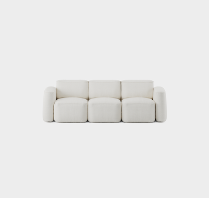 Massproductions Patch 3-seter Slim sofa – Sahco Ecriture 100