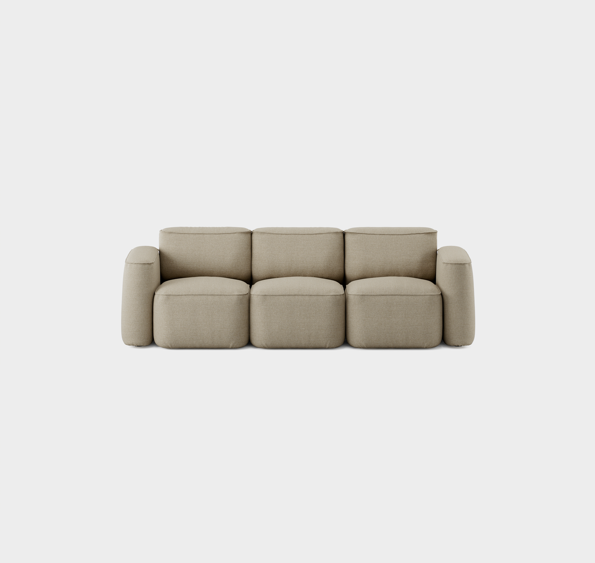 Massproductions Patch 3-seter Slim sofa – Sahco Ecriture 240