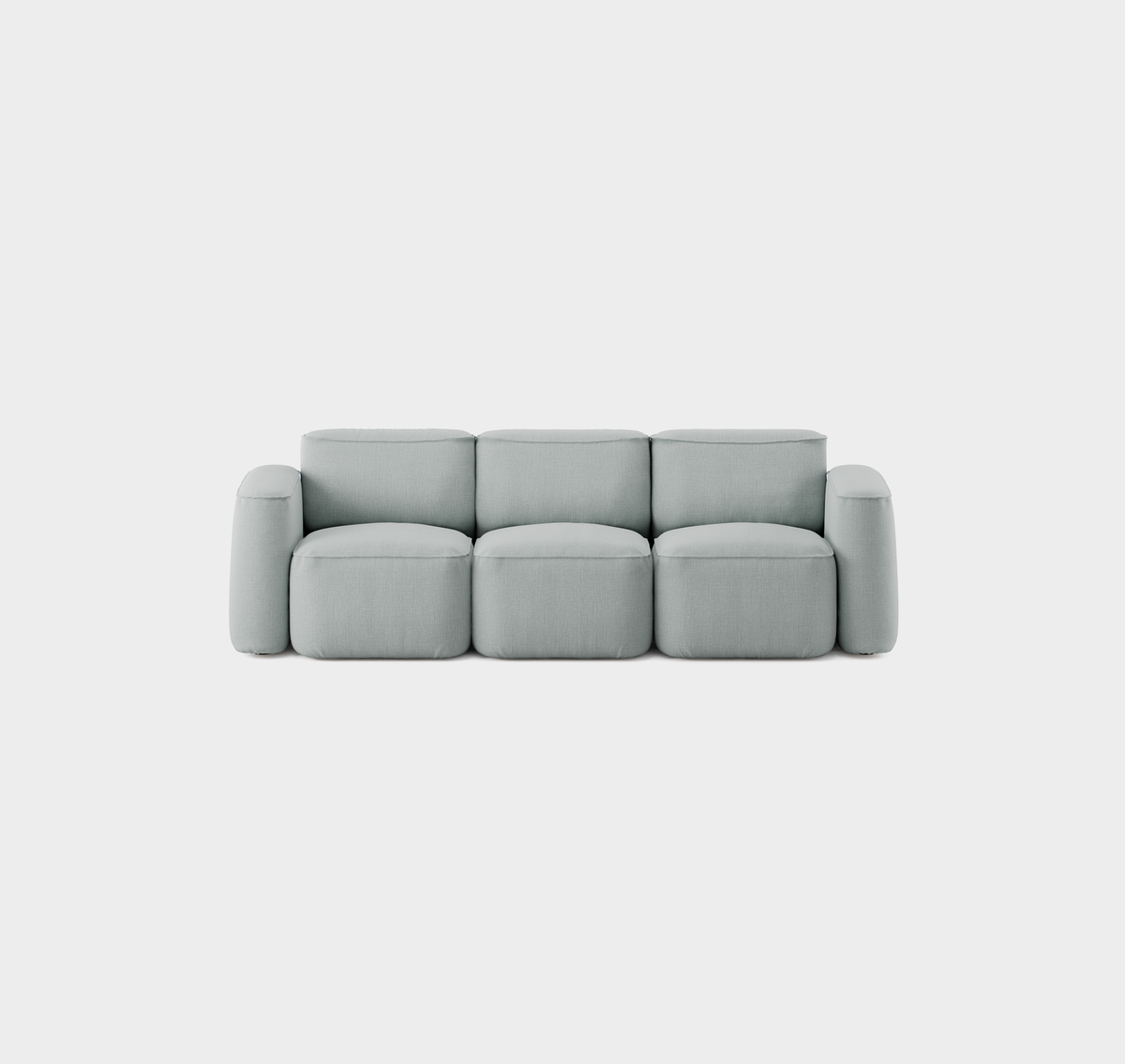 Massproductions Patch 3-seter Slim sofa – Romo Linara 253 Swedish Grey