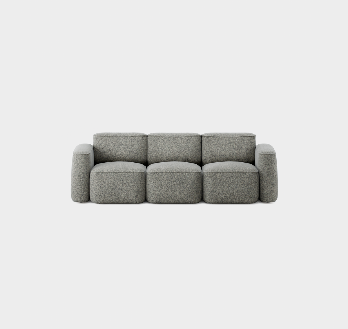 Massproductions Patch 3-seter Slim sofa – Kirkby Design Spiral 23 Monochrome