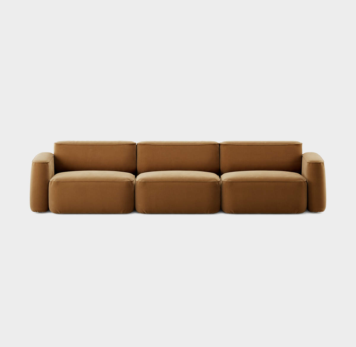 Massproductions Patch 3-seter sofa – Villa Nova Atlantis 91 Cumin
