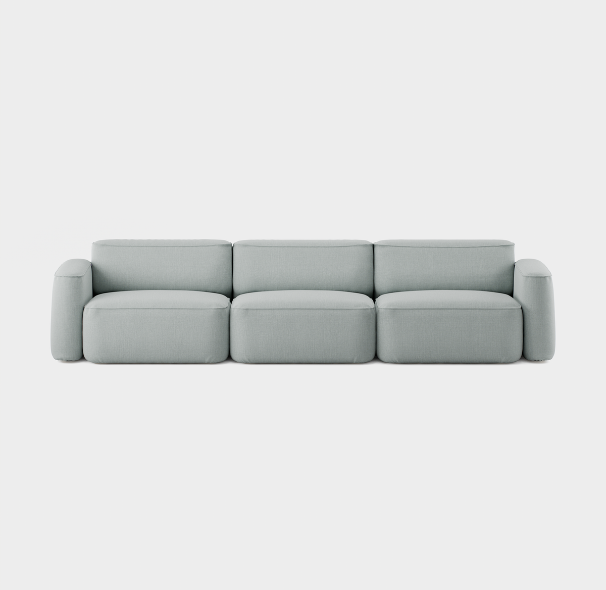 Massproductions Patch 3-seter sofa – Romo Linara 253 Swedish Grey