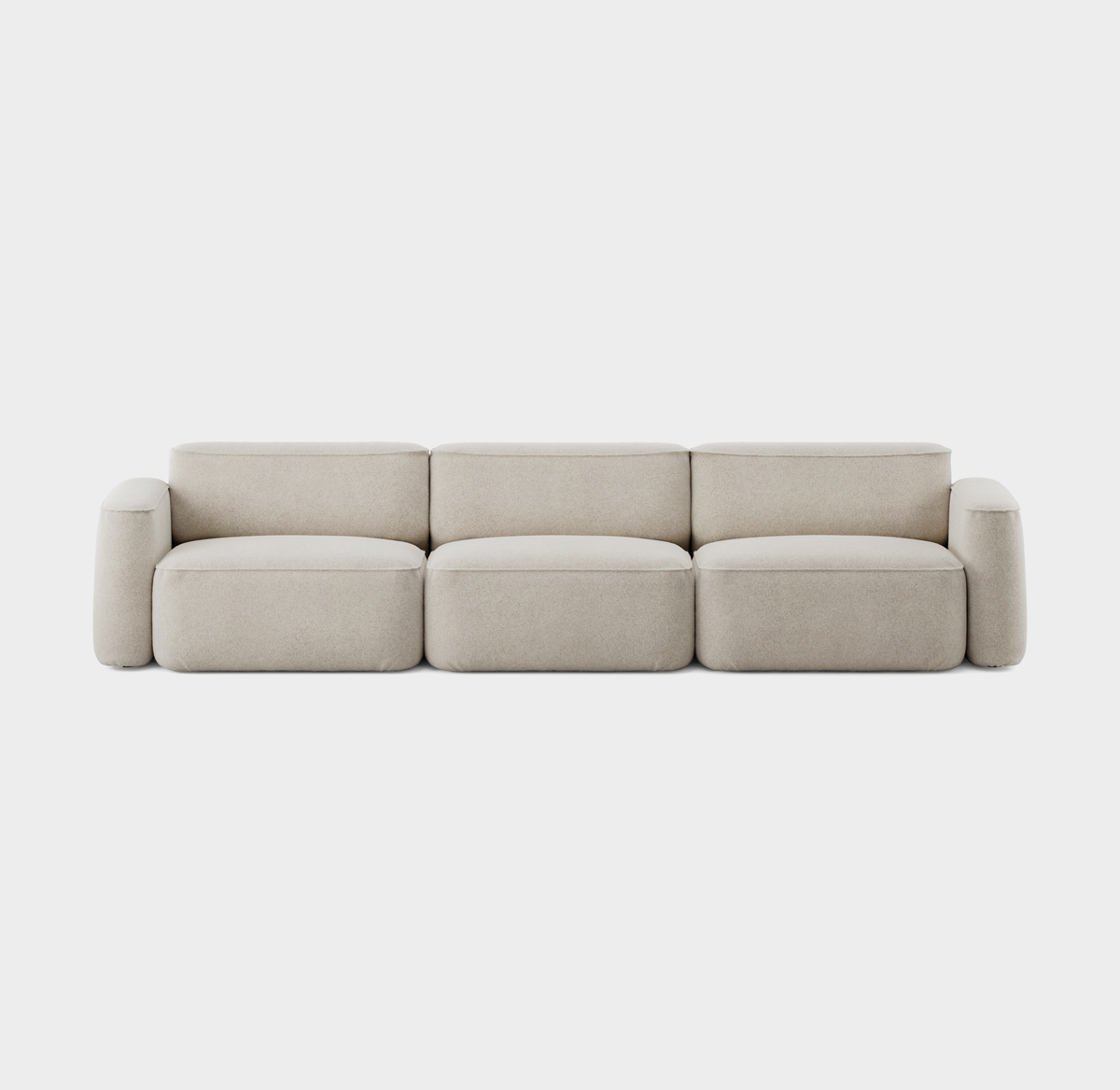 Massproductions Patch 3-seter sofa – Kirkby Design Spiral 21 Chalk