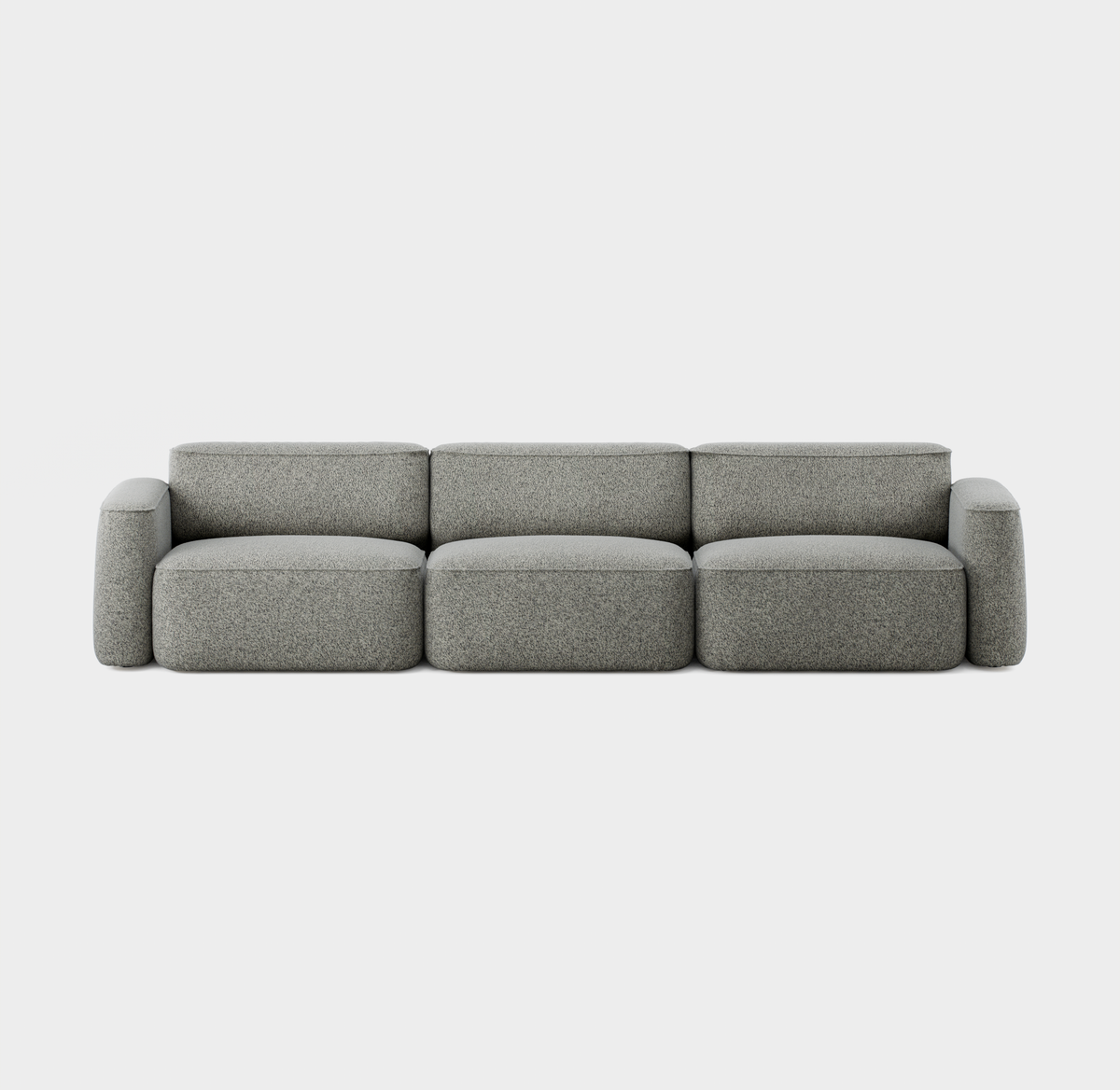 Massproductions Patch 3-seter sofa – Kirkby Design Spiral 23 Monochrome