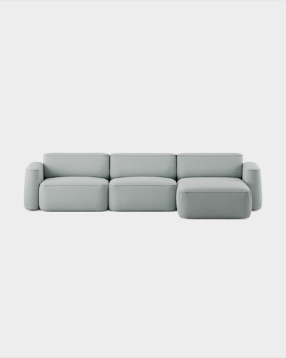 Massproductions Patch Config. A sofa – Romo Linara 253 Swedish Grey