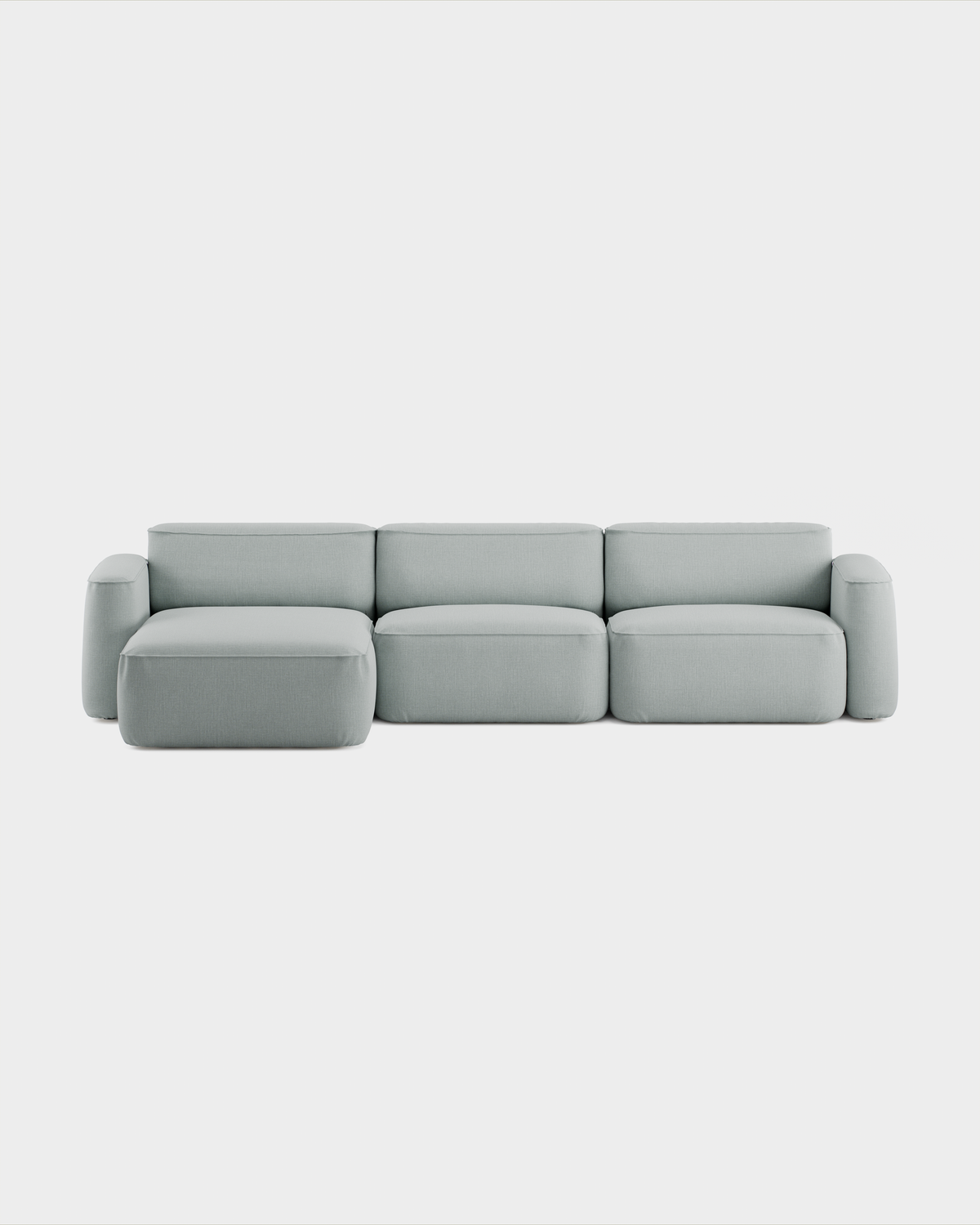 Massproductions Patch Config. B sofa – Romo Linara 253 Swedish Grey