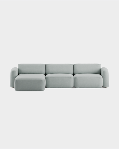 Massproductions Patch Config. B sofa – Romo Linara 253 Swedish Grey