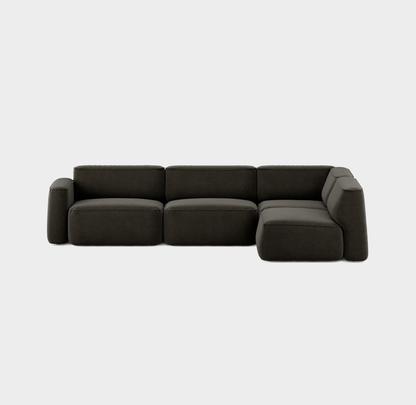 Massproductions Patch Config. C sofa – Romo Linara 90 Espresso